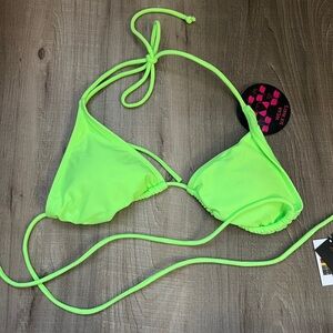 Neon Green Bikini Top